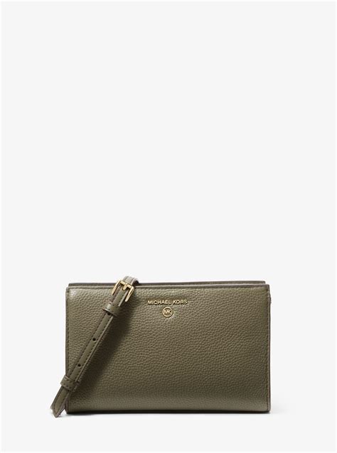 Valerie Medium Pebbled Leather Crossbody Bag 